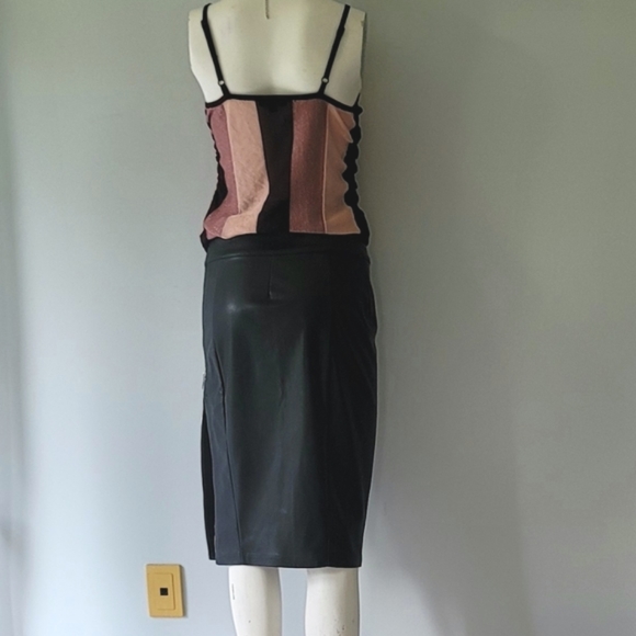 Bebe Shimmery Metallic Strappy Top Size XS - Picture 6 of 11